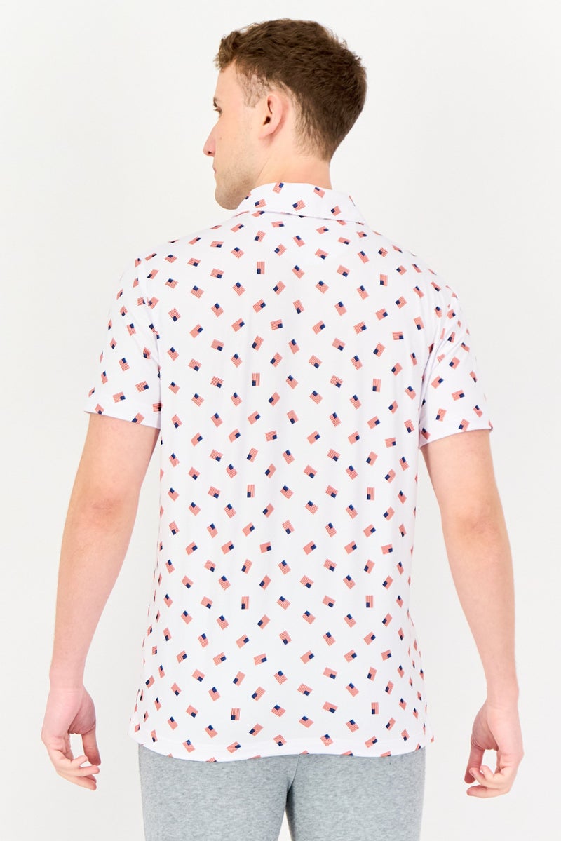 Chaps Men Classic Fit Short Sleeves Outdoor Polo Shirt, Multicolor - Image 2